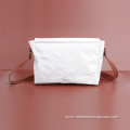 Knead Texture Kraft White Travel Big Crossbody Messenger Bag